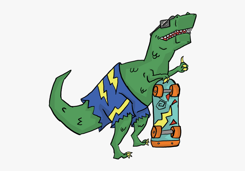 T Rex Clipart With Sun Glasses Clip Art Freeuse Download - Dino Gif Png, Transparent Png