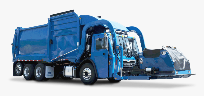Heil Automated Front Load Garbage Truck - Garbage Truck, HD Png Download