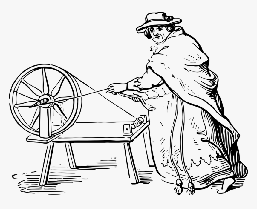 Spinning Wheel Art Yarn, HD Png Download