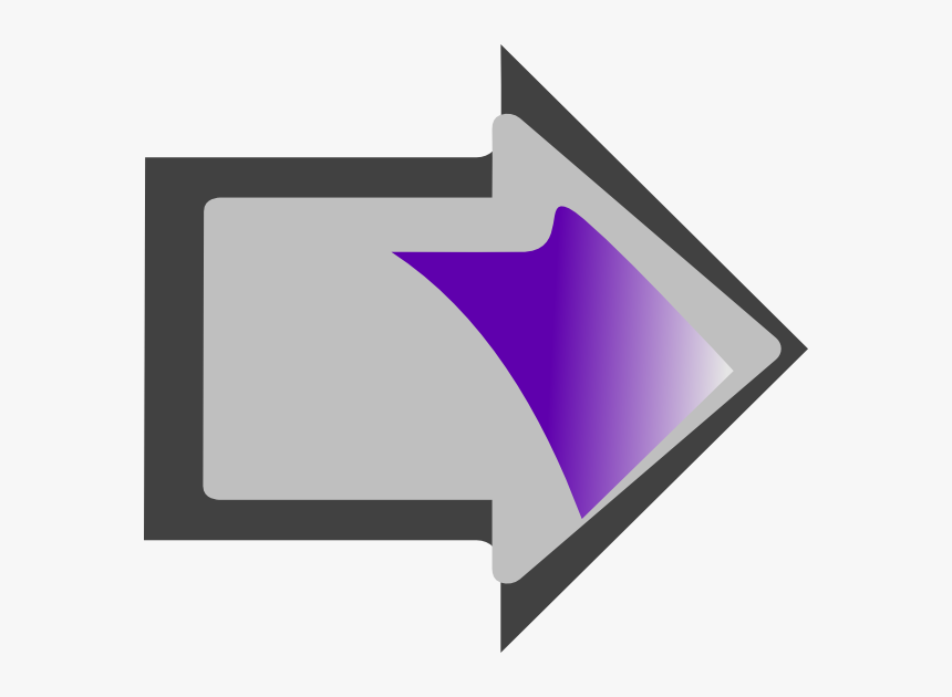 Right Arrow Clip Art At Clker - Crescent, HD Png Download