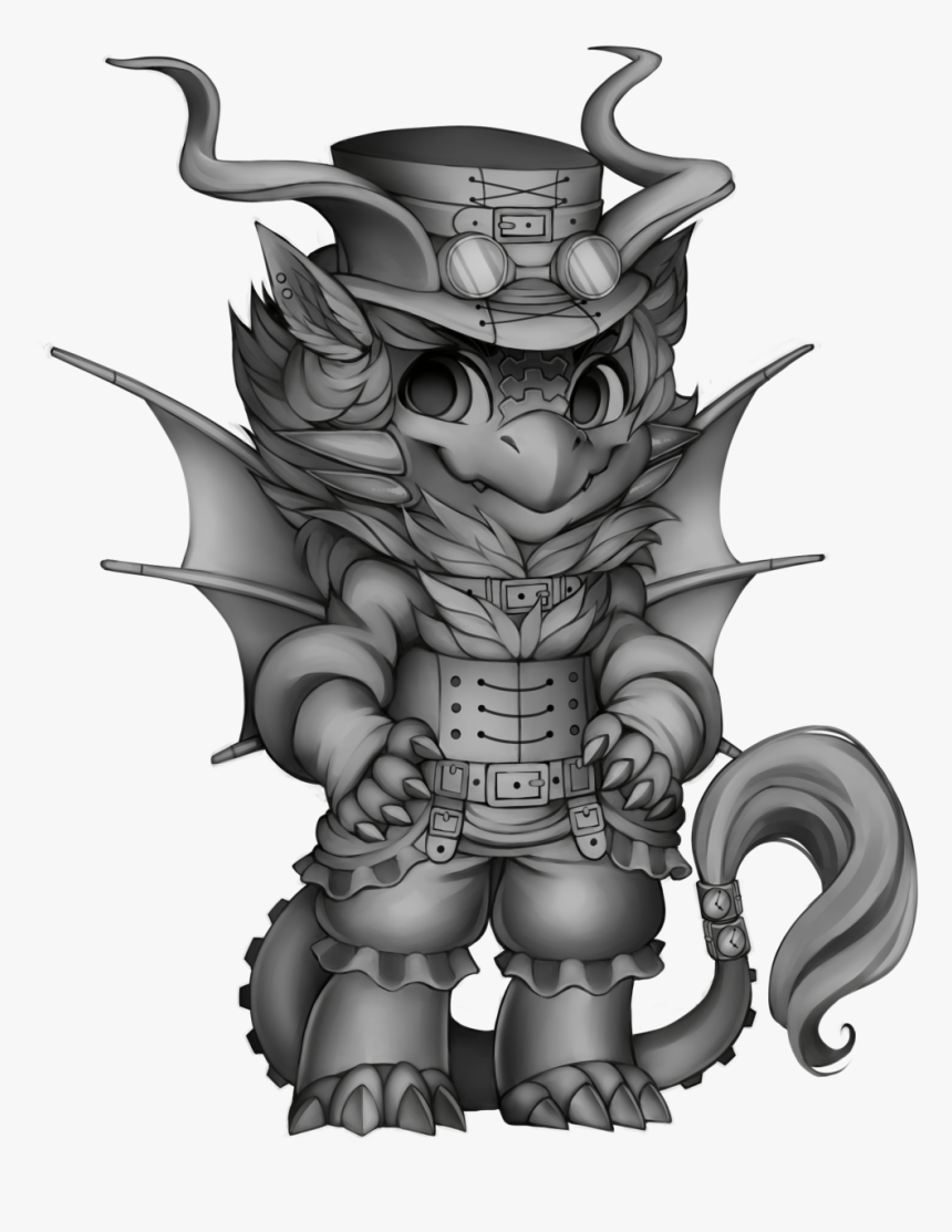 Furvilla Wiki - Dragon In Steampunk, HD Png Download