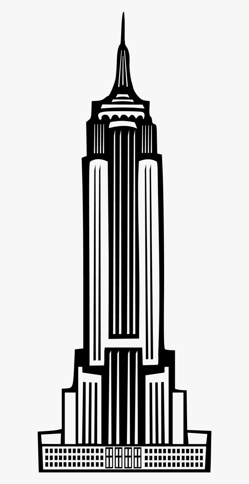 Drawing Empire State Building, HD Png Download