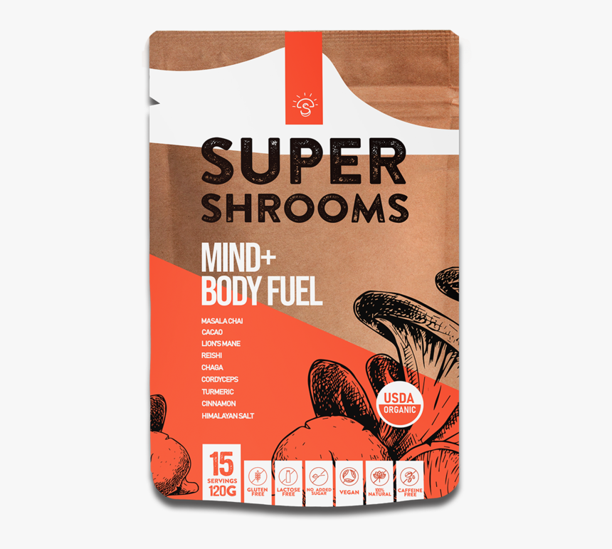 Mind Body Fuel - Super Shrooms, HD Png Download