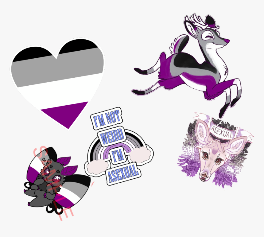 #asexual Its Ok It Dose Not Mean Your Heartless - Cartoon, HD Png Download