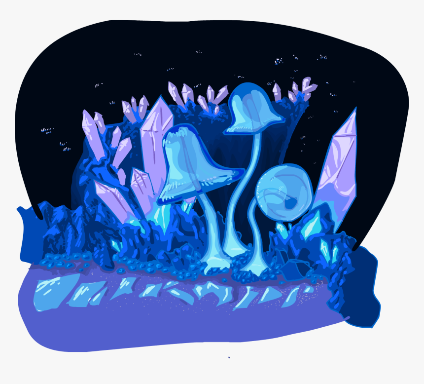 Crystal Shrooms - Illustration, HD Png Download