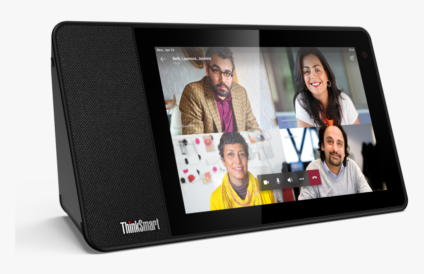 03 Thinksmart View Hero Front Facing Left - Lenovo Thinksmart View, HD Png Download