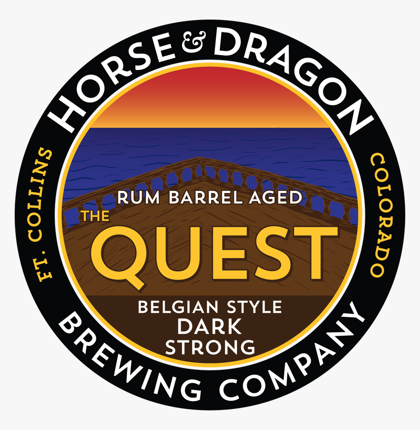 Rum Barrel Aged The Quest Belgian Style Dark Strong - Horse And Dragon Brewery, HD Png Download