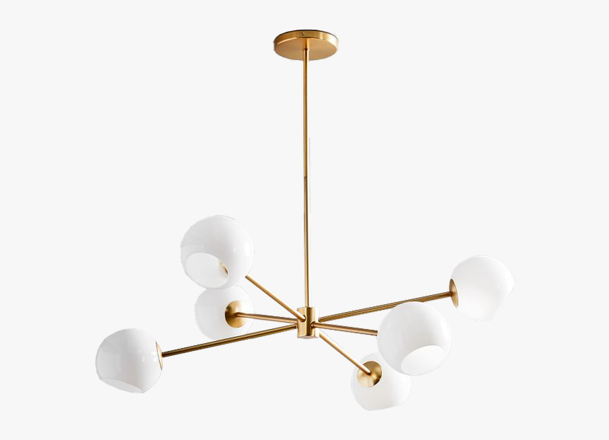 Chandelier Brass Decorist West Elm, HD Png Download