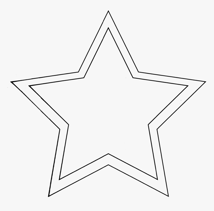 Santa Clipart Black And White Santa Gift Tag Template - Grande Molde De Estrela, HD Png Download