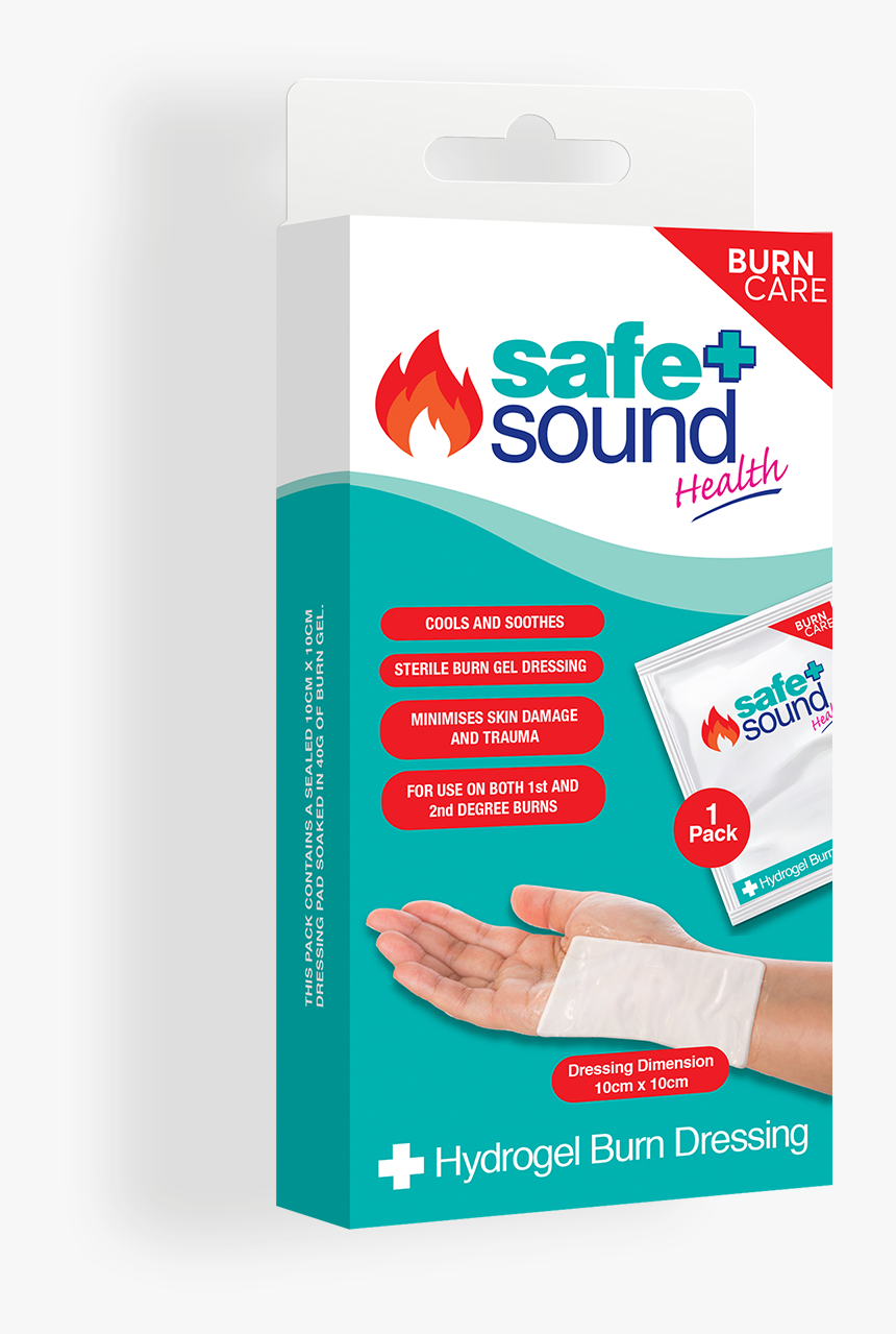 Safe And Sound Health Hydrogel Burn Dressing - Szemüvegtörlő, HD Png Download