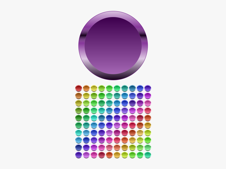 Colorful Glossy Buttons Vector Clip Art - Round Colour Sticker Singapore, HD Png Download