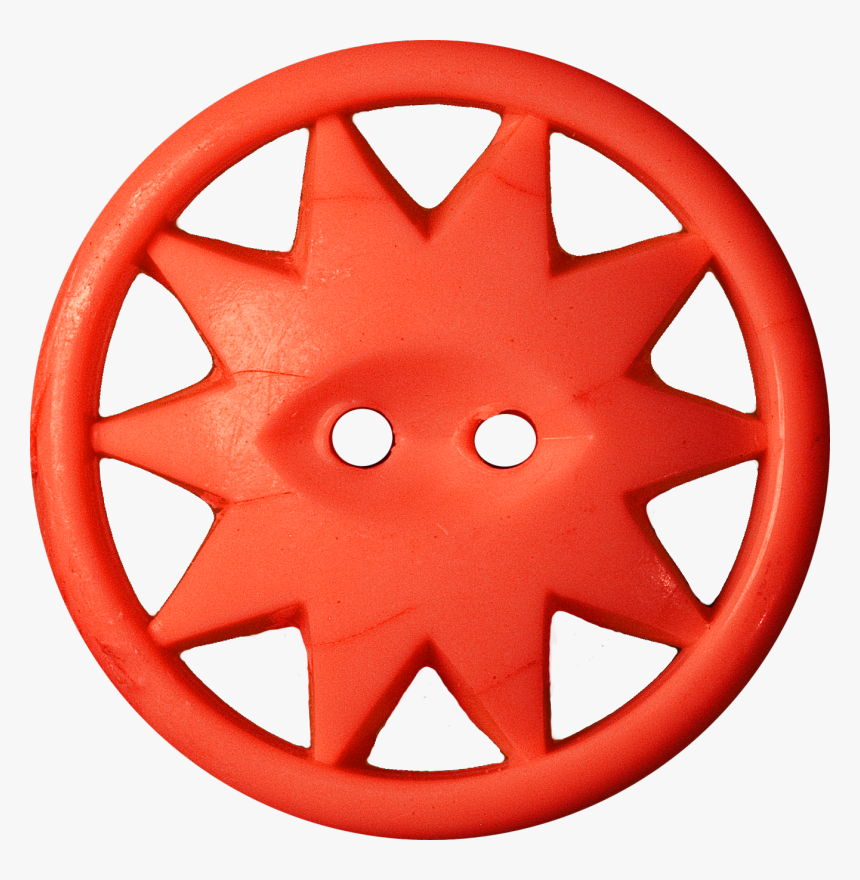 Button With Ten Pointed Star Inscribed In A Circle, - Inscribed Figure, HD Png Download