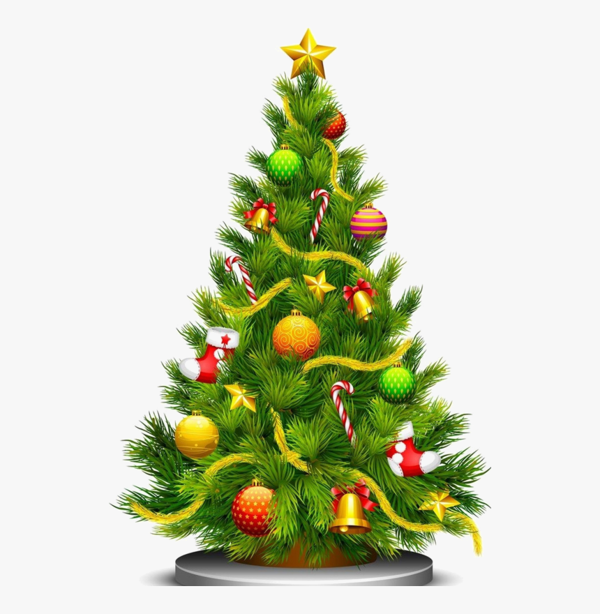 Transparent Clipart Of Christmas Tree, HD Png Download