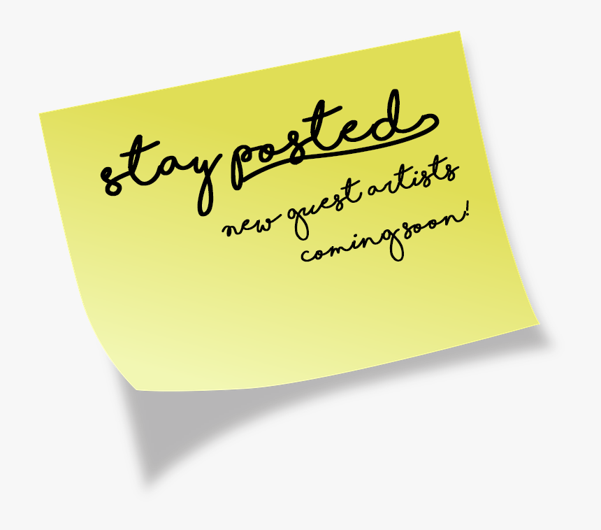 Guest Artist Post It - Calligraphy, HD Png Download