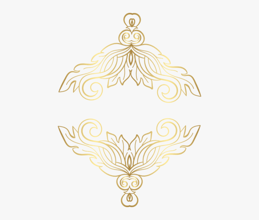 Free Png Gold Ornaments Png Images Transparent - Portable Network Graphics, Png Download