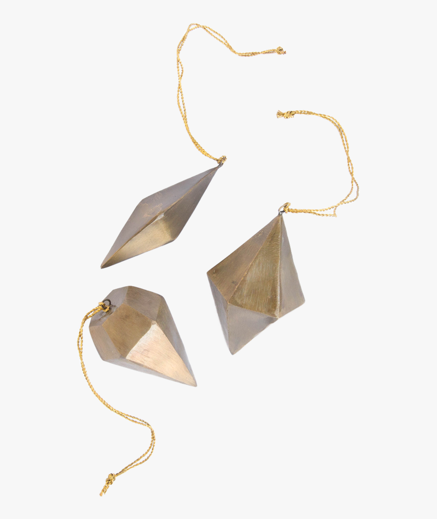 Brass Geo Ornaments 1 - Earrings, HD Png Download