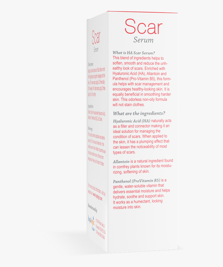 Hyalogic® Scar Serum - Carmine, HD Png Download
