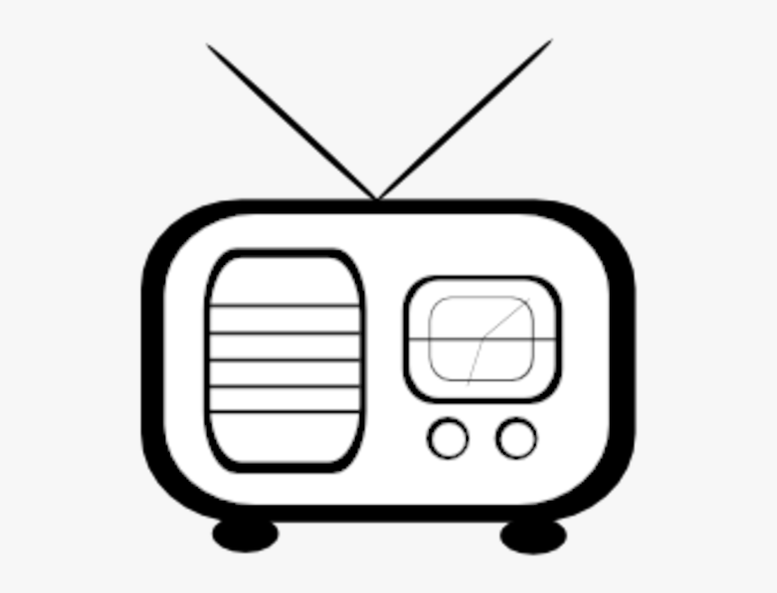 Radio Clipart Black And White Paulshannon Old Timey - Radyo Clipart Black And White, HD Png Download