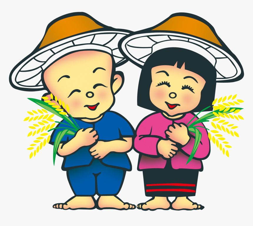 Transparent Farmer Hat Png - Cartoon Farmer, Png Download