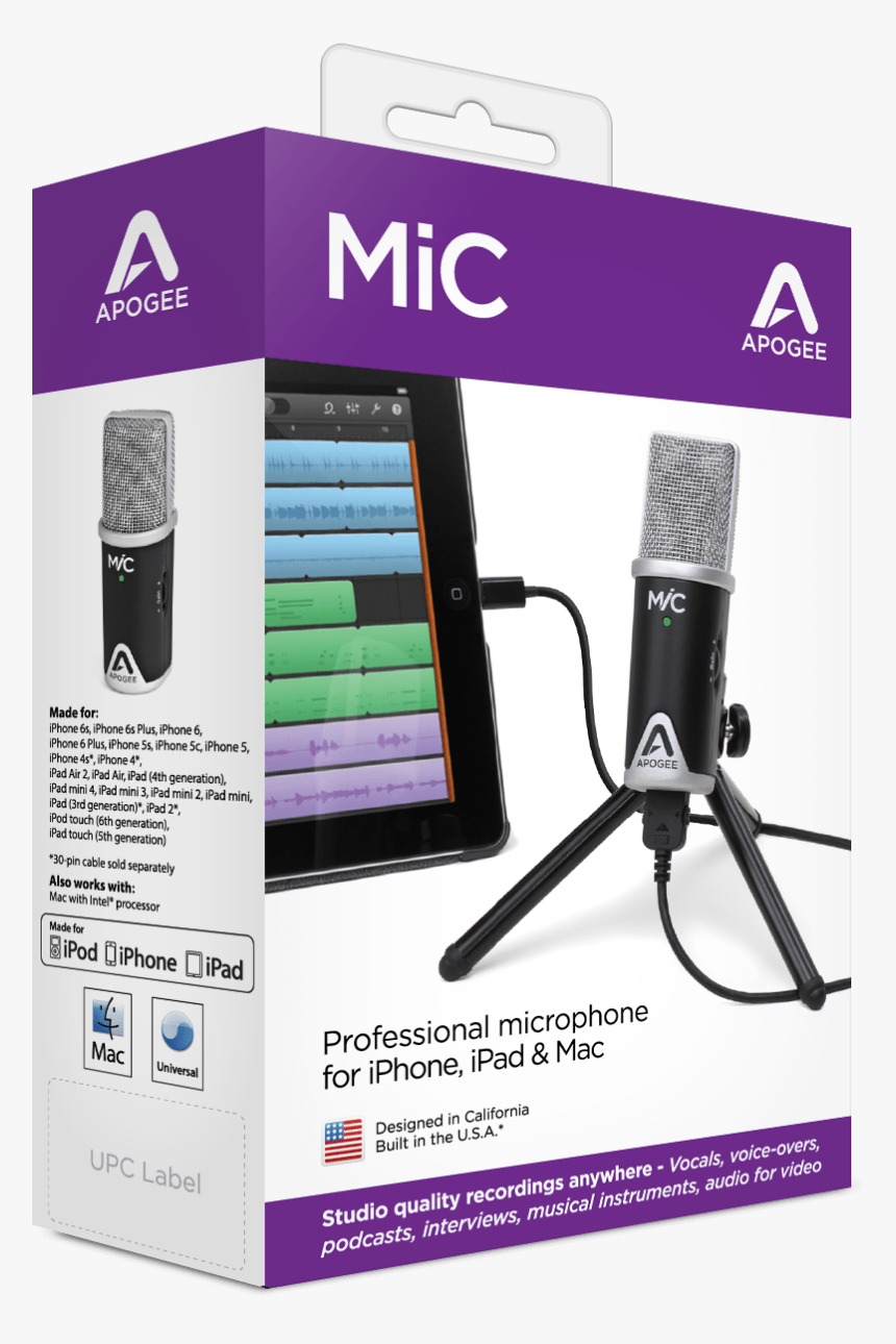 Microphone For Garageband Recording Ipad, HD Png Download