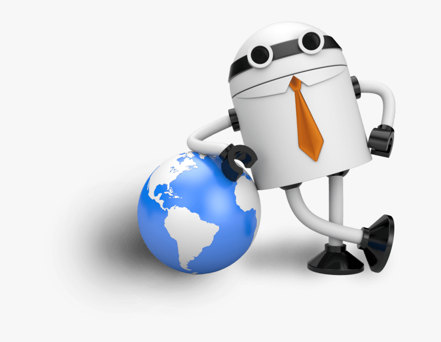 Leaning Robot, HD Png Download