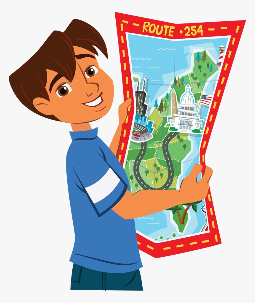 Pictures Of Map Cliparts - Road Map Clip Art, HD Png Download