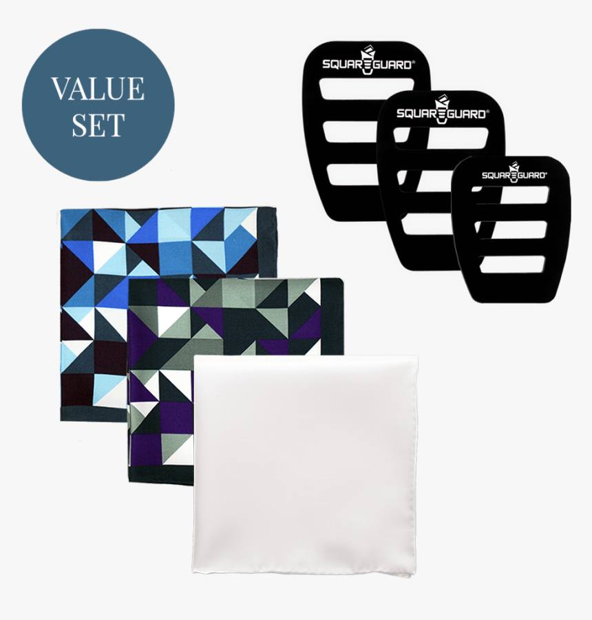Geometric Pocket Square Set - Handkerchief, HD Png Download