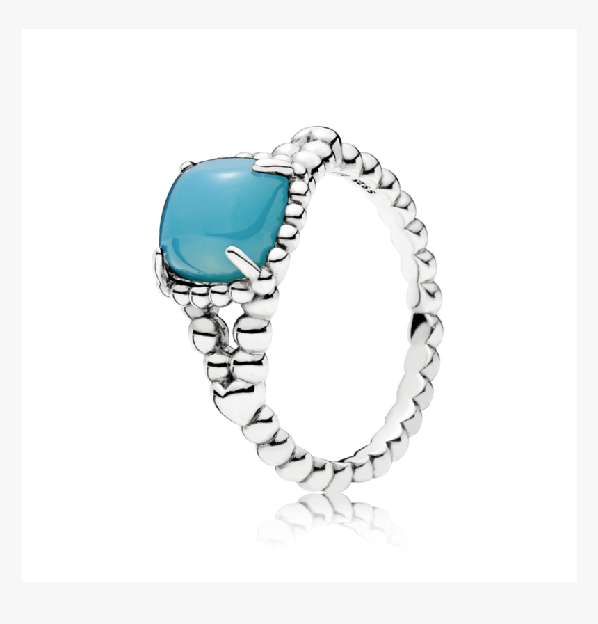 Anillo En Plata De Ley Espíritu Vibrante Turquesa 
 - Pandora Ring Blue Stone, HD Png Download