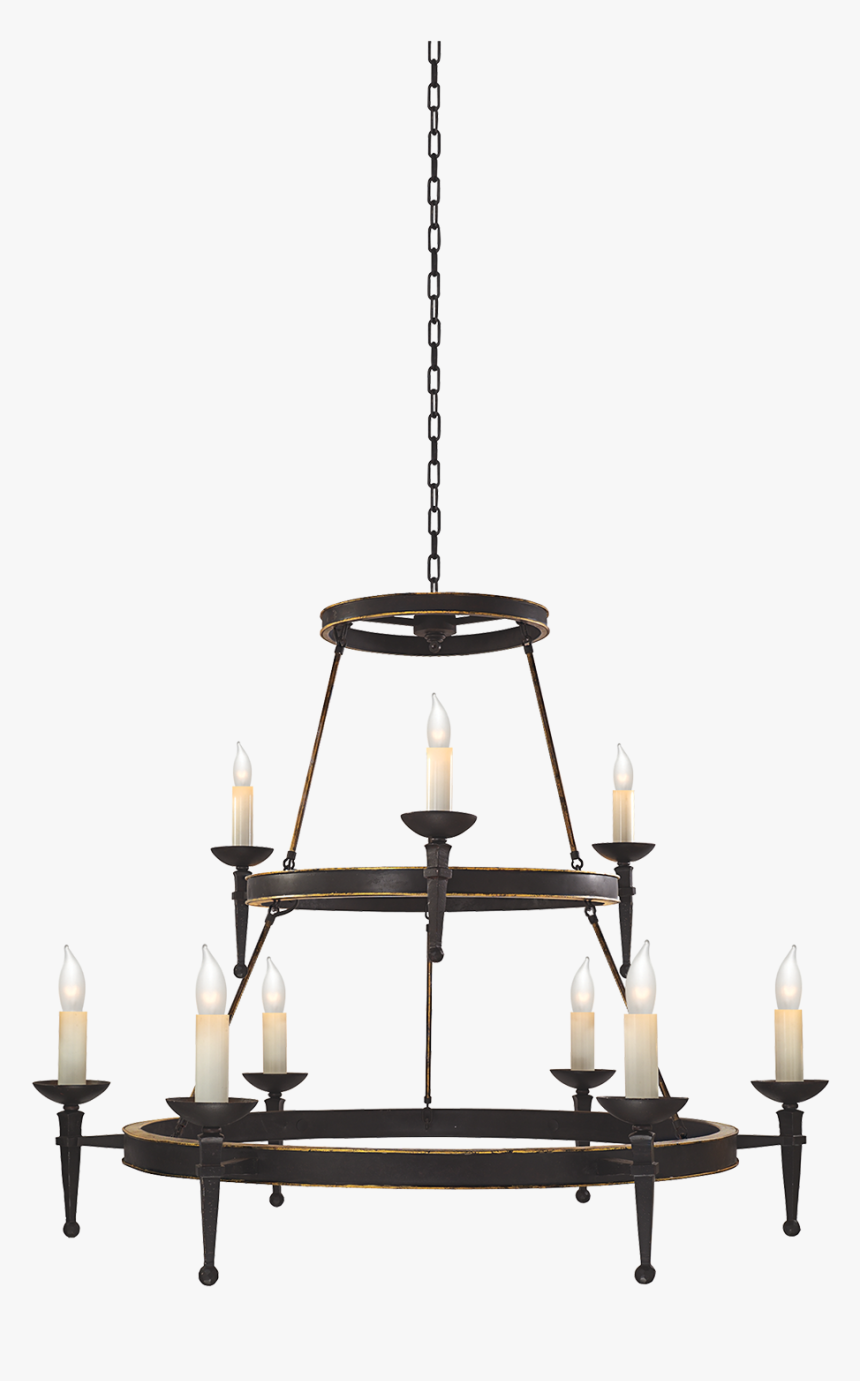 Visual Comfort Round Iron Chandelier, HD Png Download