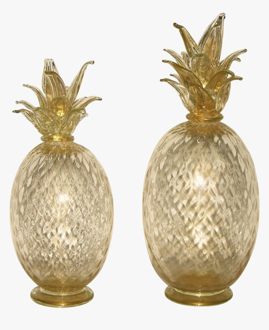 Gold Fleck And Glass Murano Pineapple, HD Png Download
