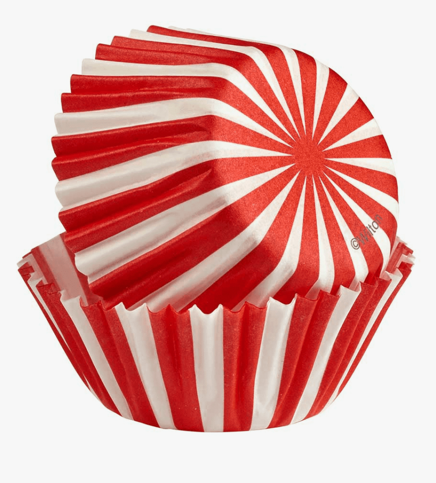 Baking Cups Mini Cupcakes North Pole Red & White Stripe - Cupcakes Mini Wilton Christmas, HD Png Download