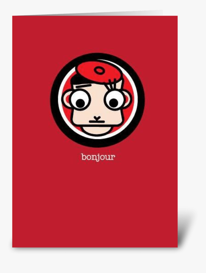 Bonjour Greeting Card - Circle, HD Png Download