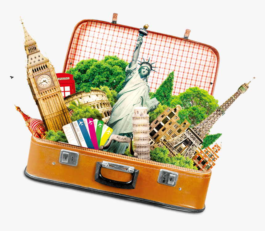 Luggage Png Free Download - Statue Of Liberty National Monument, Transparent Png