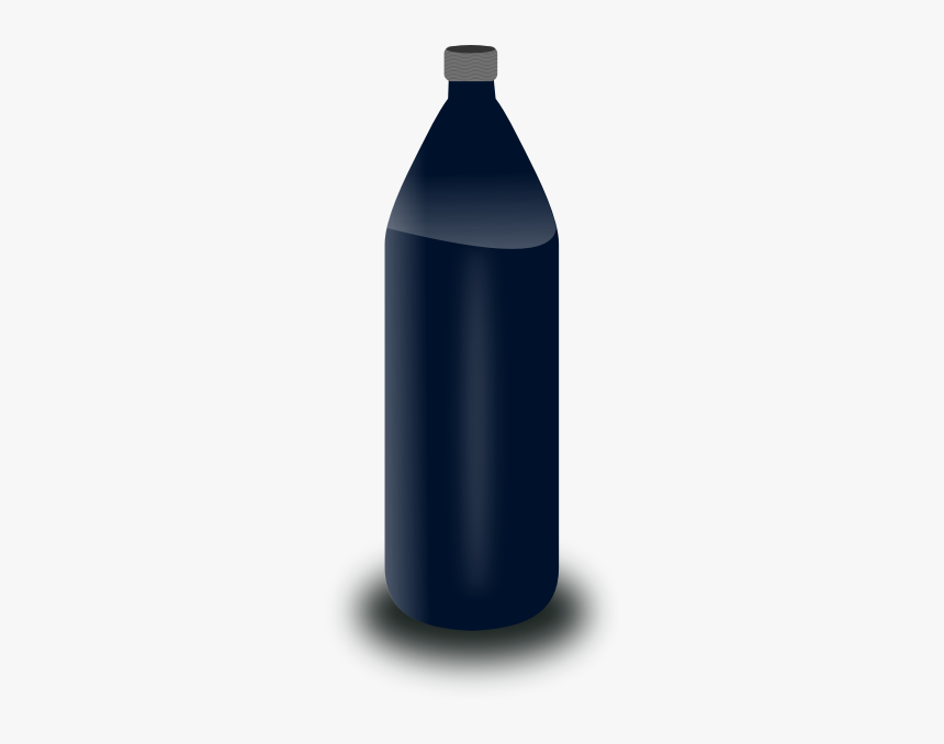 Black Water Bottle Vector Clip Art - Bottle, HD Png Download