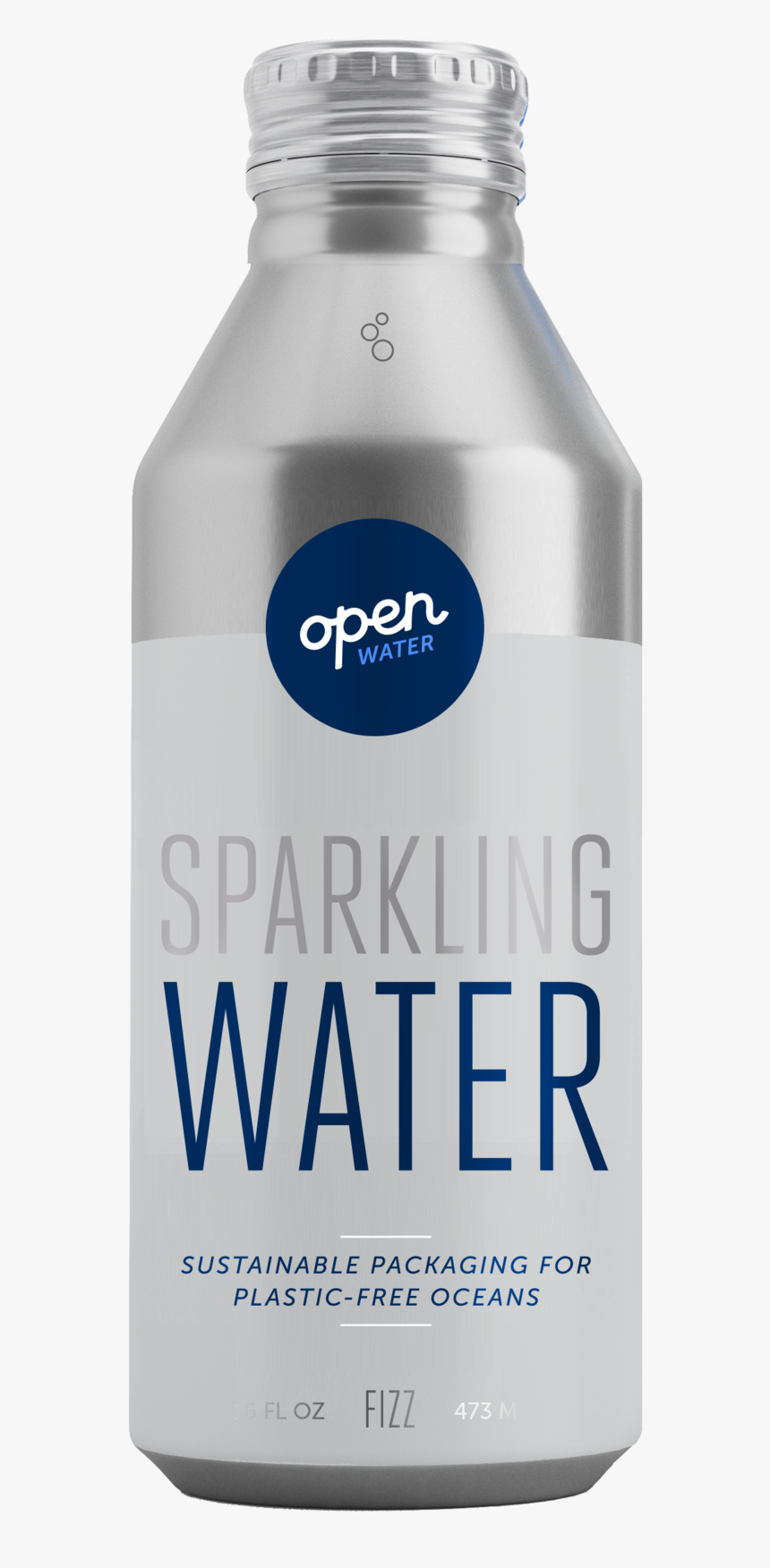 Open Water Sparkling Water In Aluminum Bottle - Open Water Canned Water, HD Png Download