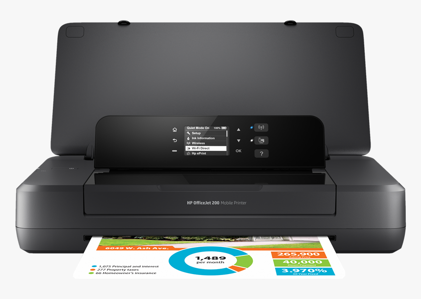 Impresora De Inyección De Tinta Hp Officejet 200 Mobile - Hp Officejet 200 Printer, HD Png Download
