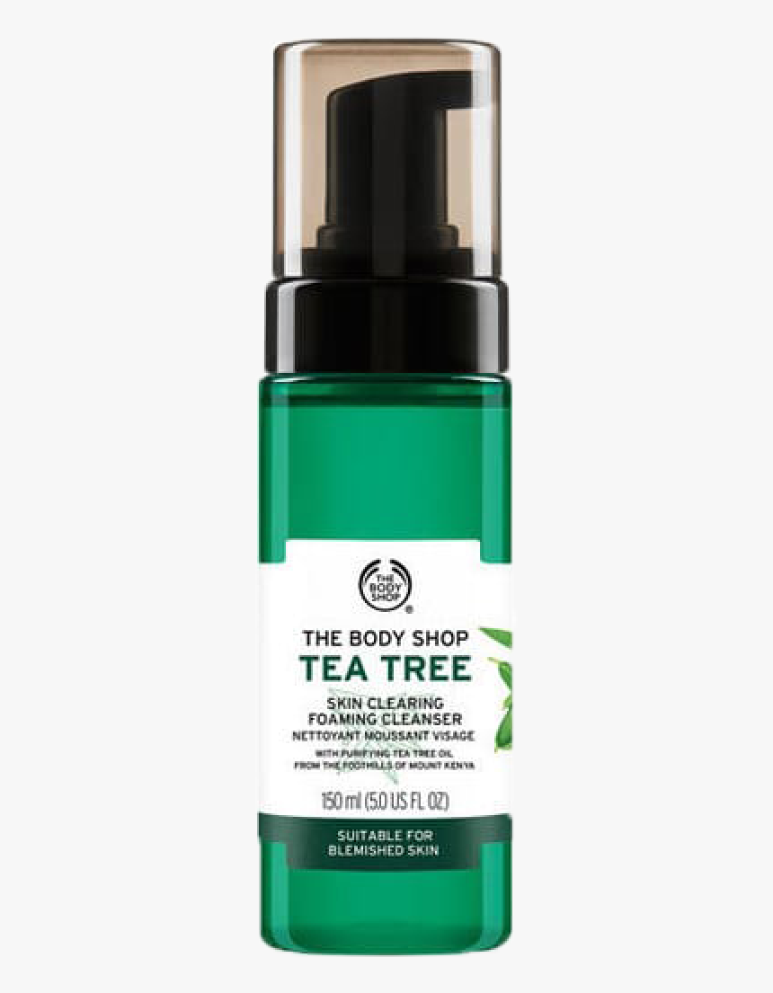The Body Shop Tea Tree Skin Clearing Foaming Cleanser - Body Shop Tea Tree Foaming Cleanser Png, Transparent Png