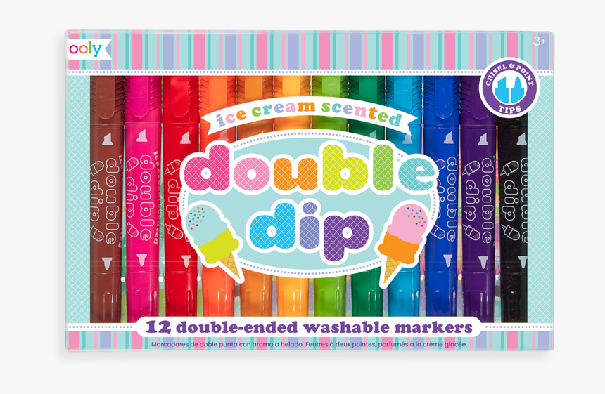 Double Dip Ice Cream Scented Markers - Marker Pen, HD Png Download