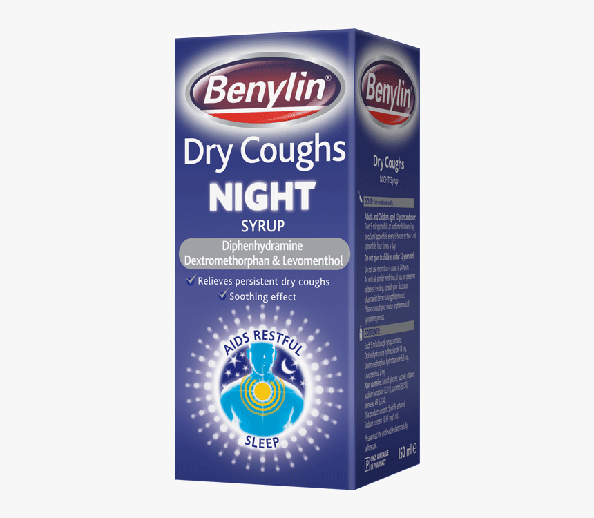 Benylin® Dry Coughs Original - Benylin Dry Cough Night, HD Png Download