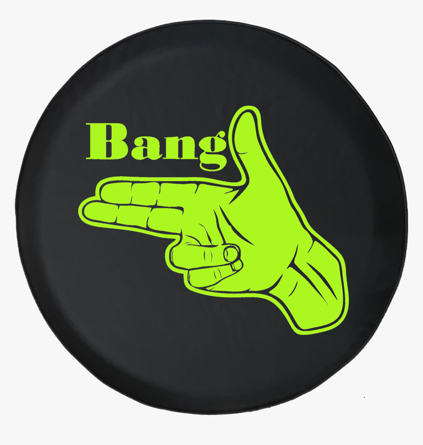 Bang 2nd Amendment Gun Rights Humor Offroad Jeep Rv - Gun Tire Cover, HD Png Download
