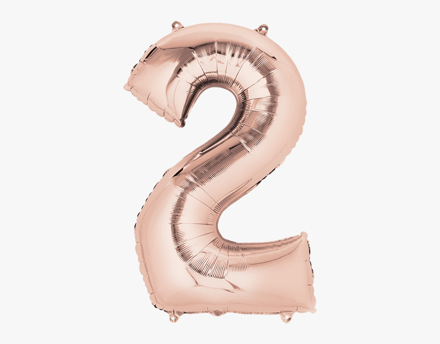 Globo Numero 2 36in - Rose Gold Number 2 Balloon, HD Png Download