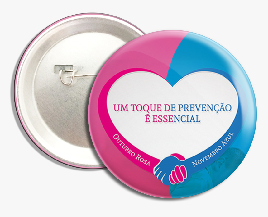 Boton Outubro Rosa E Novembro Azul, HD Png Download