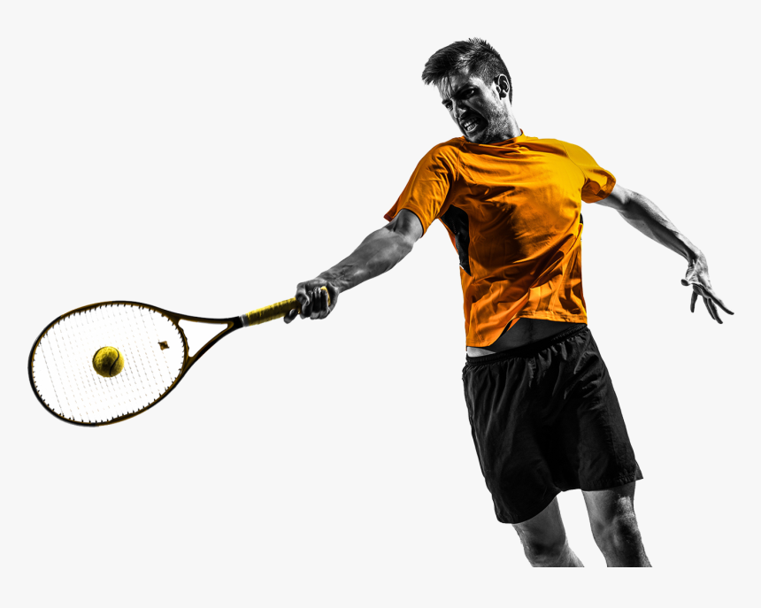 Tennis Session Training Usi Weston - Man Tennis Player White Background, HD Png Download