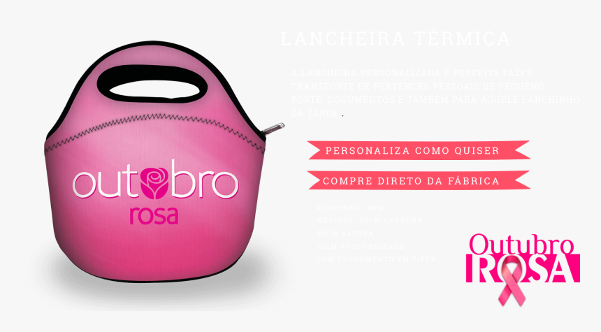 Brindes Em Neoprene Mais Vendidos Para Outubro Rosa - Lilac, HD Png Download