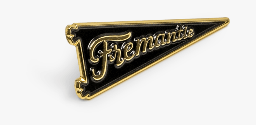 Fremantle Pennant Flag Pin In Gold - Emblem, HD Png Download