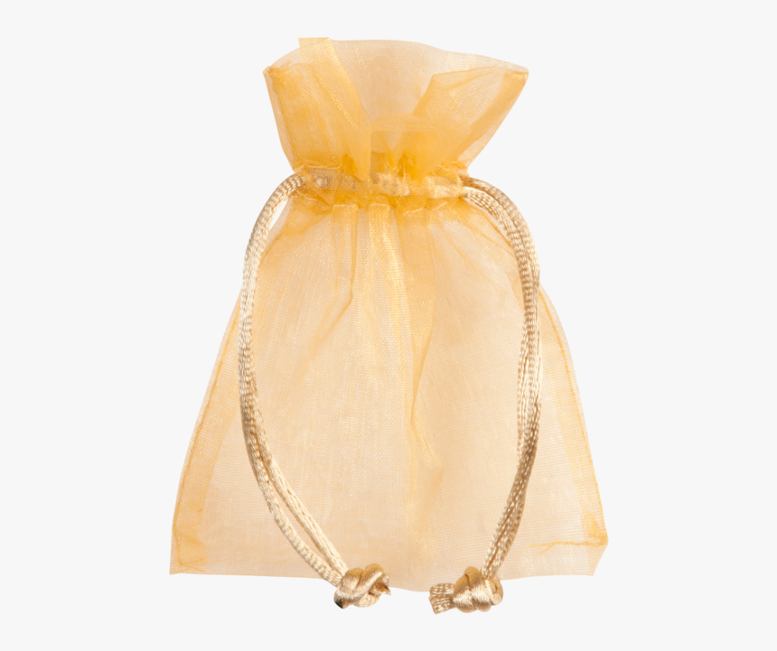 Bag, Gift Bag, Organza, 7x10cm, Goud - Bag, HD Png Download