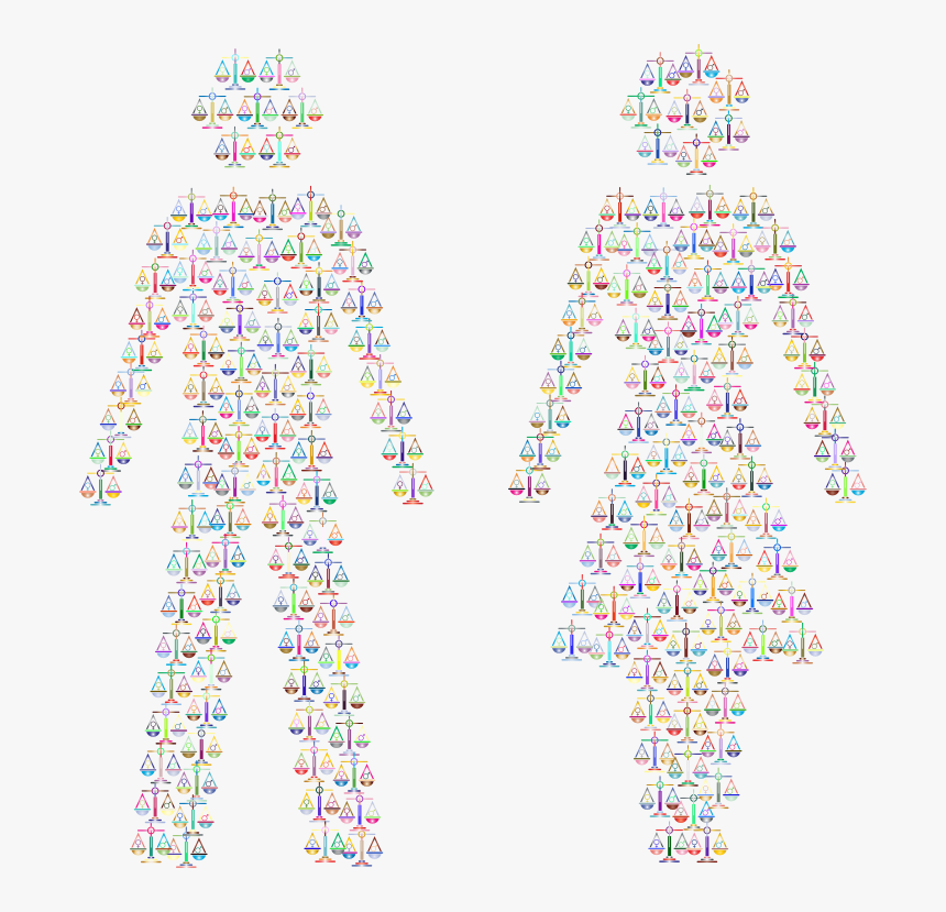 Prismatic Gender Equality Male And Female Figures 3 - Gender Equality, HD Png Download