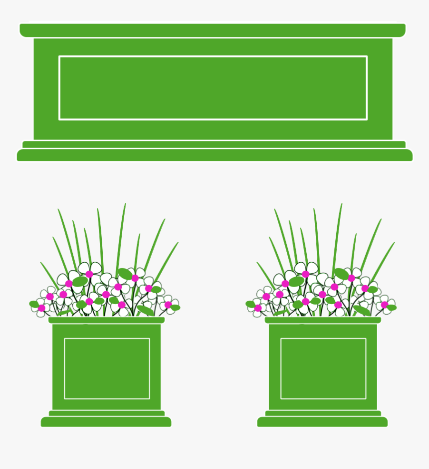 Windowbox And Planter Icon2 - Flowerpot, HD Png Download