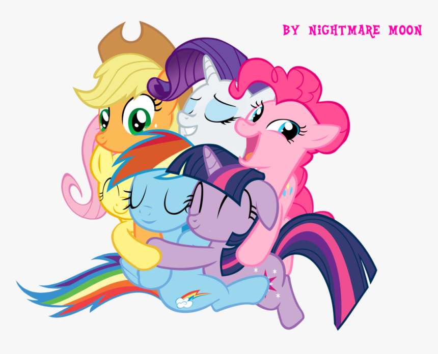 Posted Image - My Little Pony Friendship Is Magic Group Hug, HD Png Download