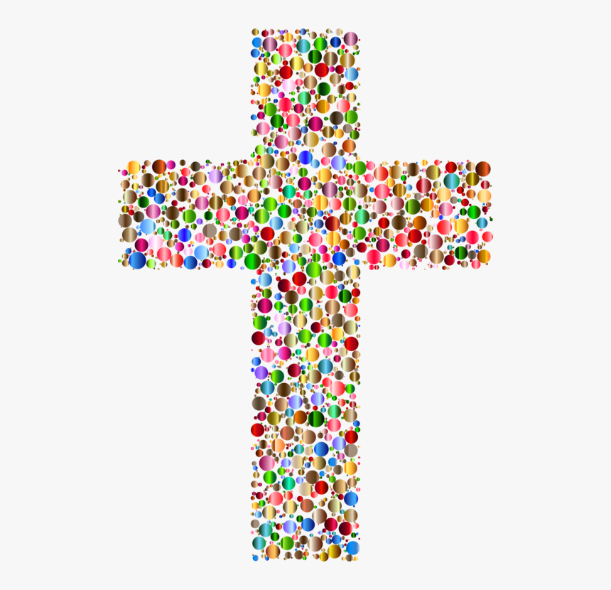Symmetry,symbol,cross - Colourful Cross Clipart, HD Png Download